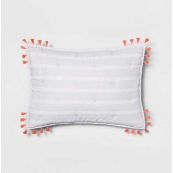 Standard Lavender Dotted Stripe Pillow Sham - Opalhouse - Picture 1 of 1